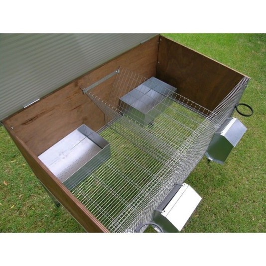 Rabbit Hutch for 2 Breed Outdoor internal nests