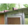 Box per gatti da esterno in legno con gabbia