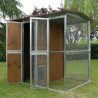 Cat outdoor enclosure in wood