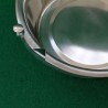 Swivel single dog bowl in stainless steel for kennel