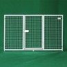 Modular panels for outdoor dog fencing 102 cm high with mesh or gate