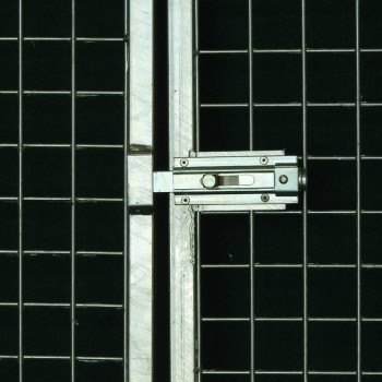 Modular panels for outdoor dog fencing 102 cm high with mesh or gate