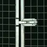 Dog Gate with Door and Mesh Panels, 100 cm High