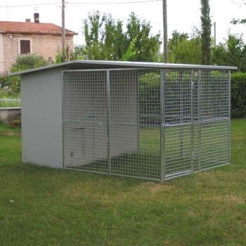 Dog Kennel mod. Modular 200x300 with roof