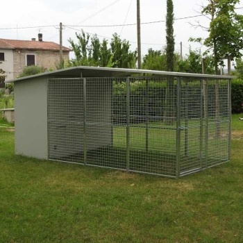Dog Kennel mod. Modular 200x400 with roof