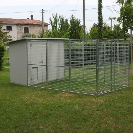 Dog Kennel mod. Modular 200x400 without roof