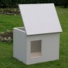 Medium outdoor dog house insulated with flat and sunroof mod. Medio