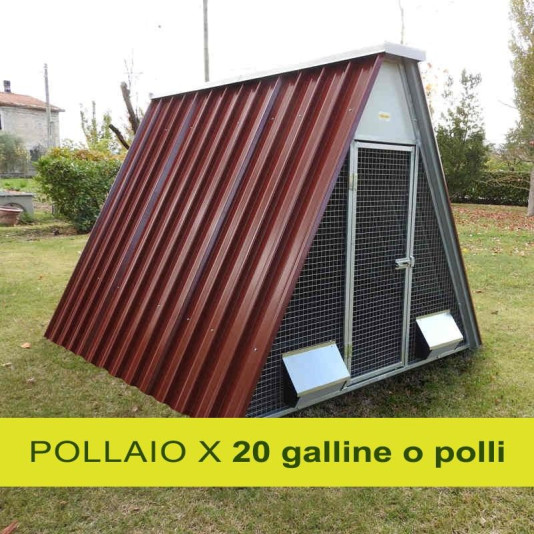 Pollaio per 20 galline o polli
