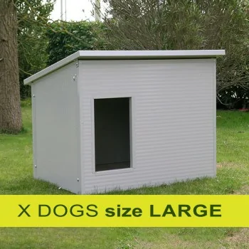 Large outdoor dog house insulated