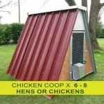 Chicken coop for 6 - 8 chickens or hens