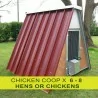 Chicken coop for 6 - 8 chickens or hens